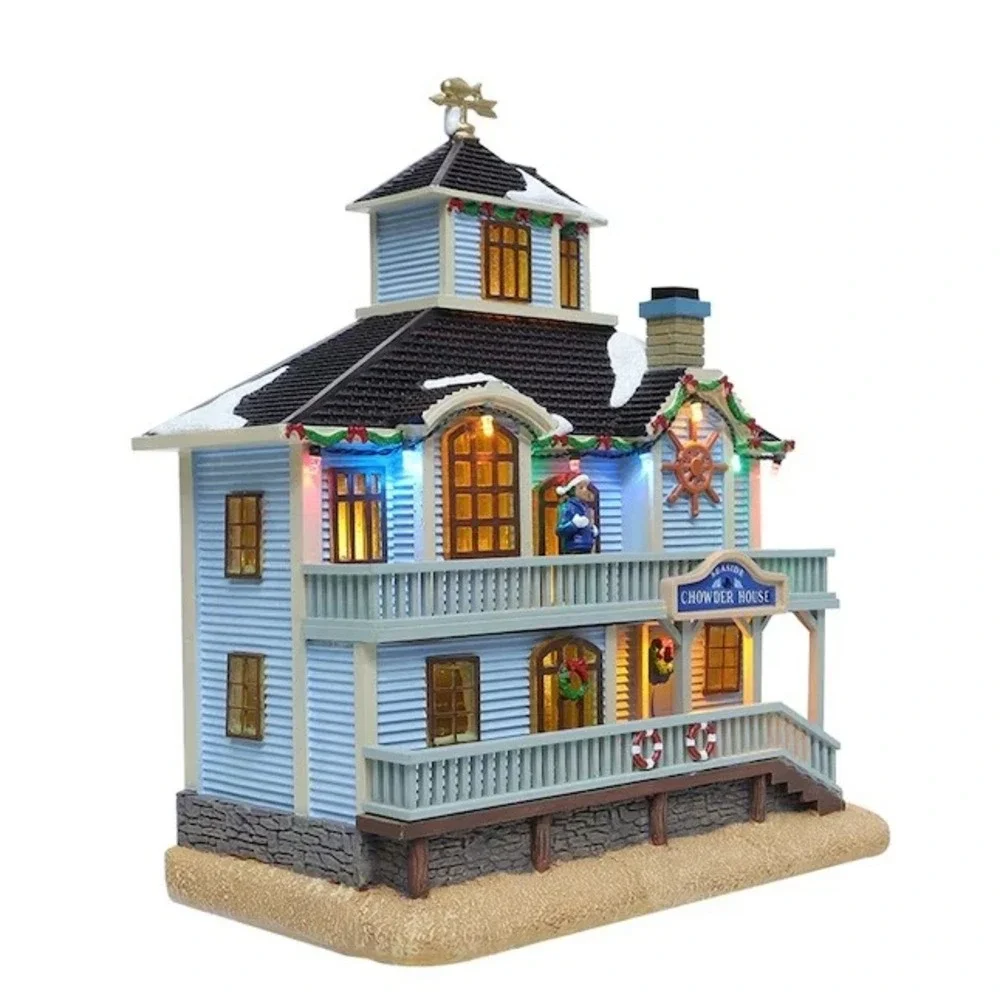 Carole Towne Cara's Chowder House Christmas Village Illuminated Musical 2024 NIB
